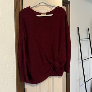 Maroon soft acrylic sweater